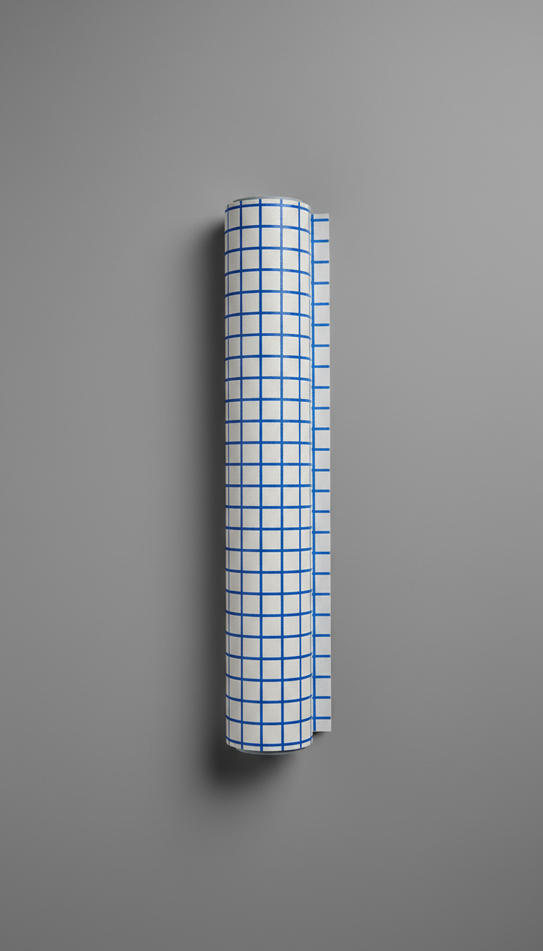 Vivid Blue Grid shelf liner
